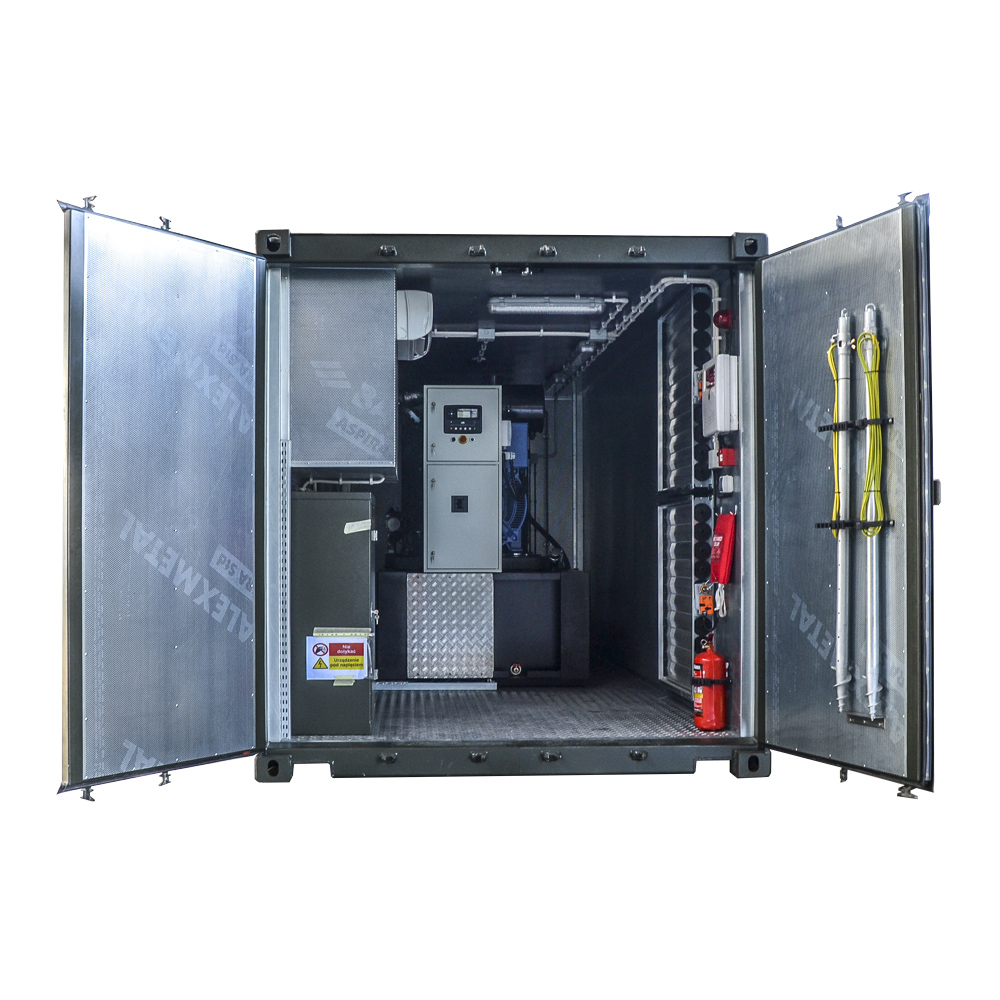 Kontenerowa Elektrownia Polowa KEP 250 - Wnętrze