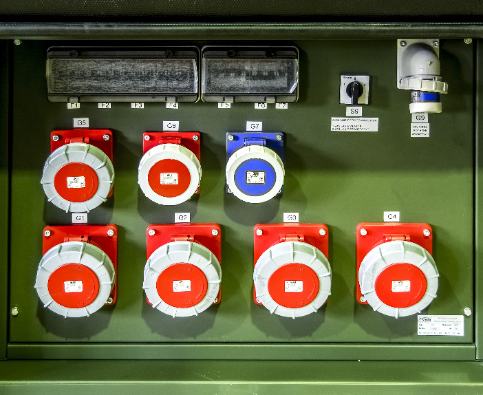 Kontenerowa Elektrownia Polowa KEP 2x300 - Przedział zespołów prądotwórczych