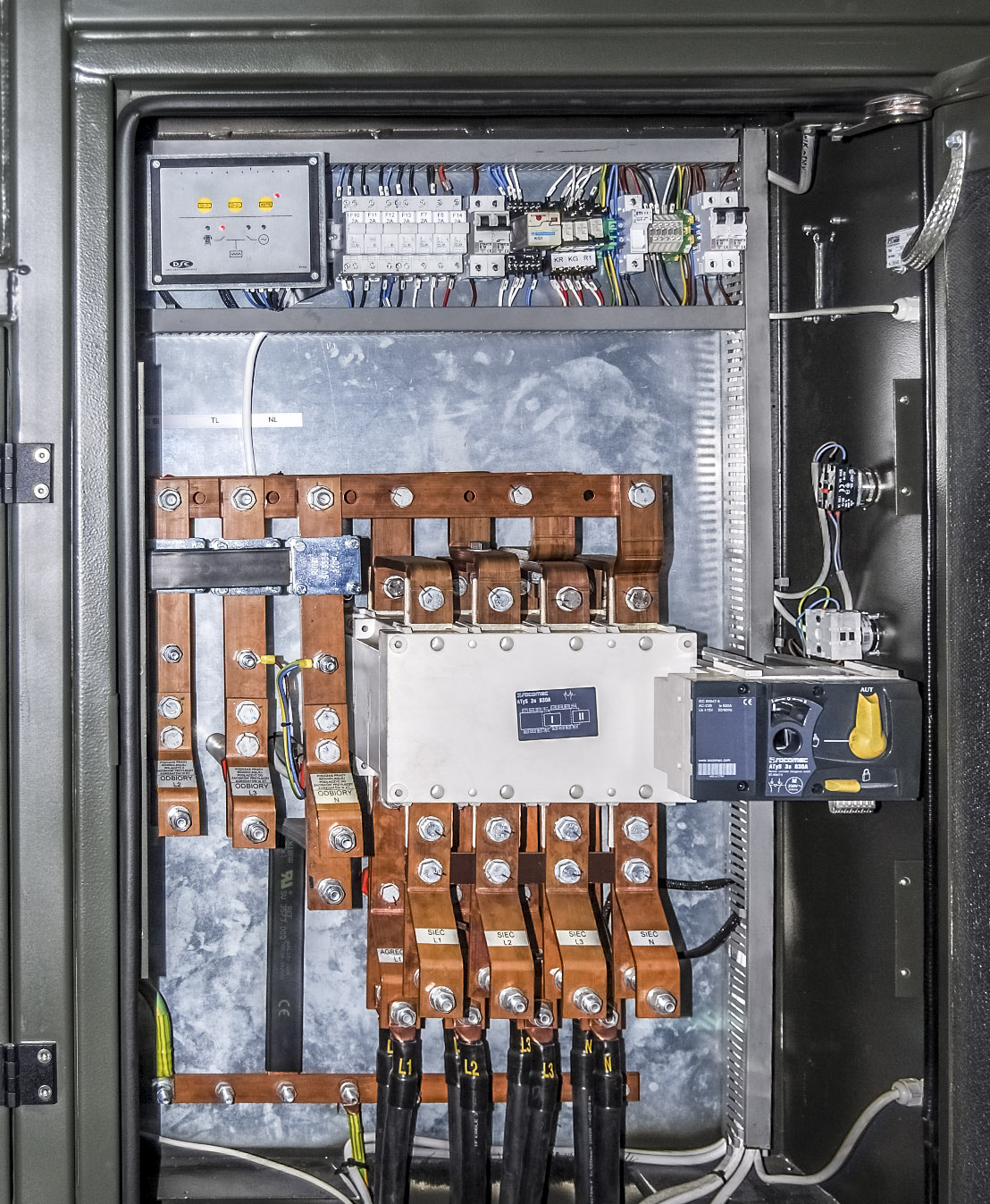 Kontenerowa Elektrownia Polowa KEP 500 - Szyny dawcze